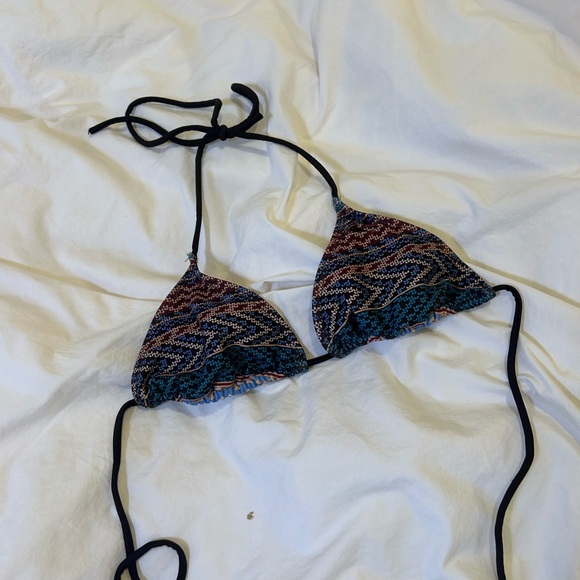 Multicolor Patterned Bikini Top - Picture 2 of 2